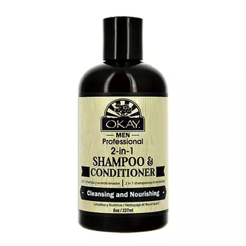 Шампунь для волос OKAY MEN 2 в 1 мужской 237 мл