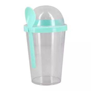 Шейк-стакан FUN с ложкой mint