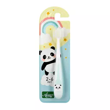 Щетка зубная для детей ACECO Panda Blue