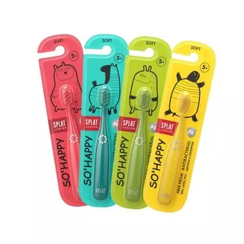 Щетка зубная для детей SPLAT JUNIOR с ионами серебра мягкая от 5 лет