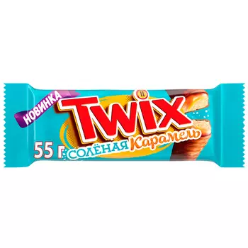 Шоколадный батончик TWIX Соленая карамель 55 г