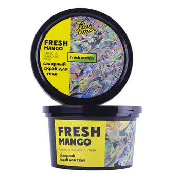 Скраб для тела LCOSMETICS FRESH TIME сахарный Манго и ямайский лайм 250 мл