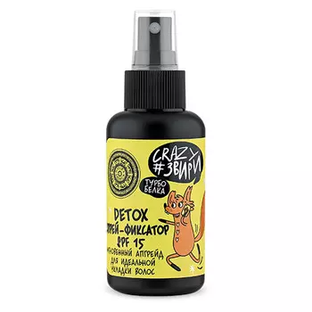 Спрей-тоник для укладки волос NATURA SIBERICA CRAZY ЗВИРИ Турбо белка фиксирующий с SPF 15 100 мл