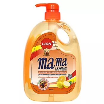 Средство для мытья посуды MAMA LEMON жидкое 1 л
