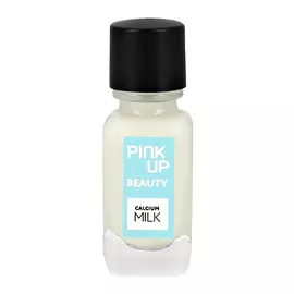 Средство для защиты и укрепления ногтей PINK UP BEAUTY calcium milk восстанавливающее с молочными протеинами 11 мл