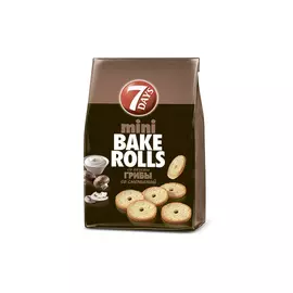 Сухарики 7DAYS MINI BAKE ROLLS Сметана и грибы 80 г