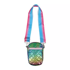 Сумочка MISS PINKY стеганная расцветка бензин