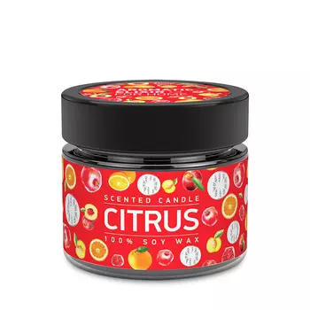 Свеча ароматическая BAGO HOME Апельсин и гранат 80 гр