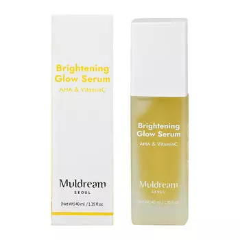 Сыворотка для лица MULDREAM с AHA-кислотами и витамином C для сияния кожи 40 мл