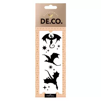 Татуировка для тела DE.CO. REAL TATTOO by Miami tattoos переводная Dragons