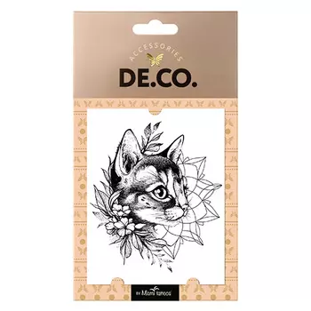 Татуировка для тела DE.CO. REAL TATTOO by Miami tattoos переводная Kitten