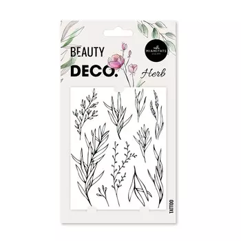 Татуировка для тела DECO. FLORAL by Miami tattoos переводная Herb