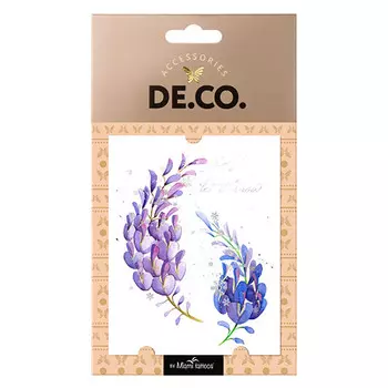 Татуировка для тела DECO. FROST FLOWER by Miami tattoos переводная Frozen gladiolus