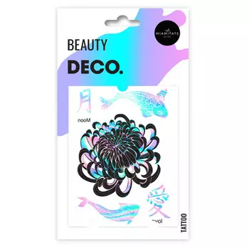 Татуировка для тела DECO. HOLOGRAPHIC by Miami tattoos переводная Asia