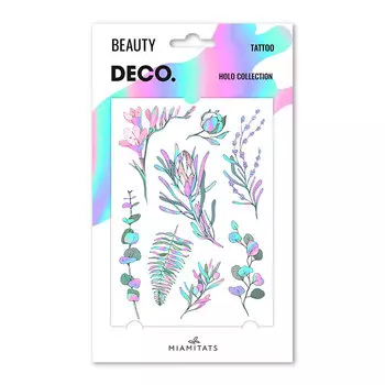 Татуировка для тела DECO. HOLOGRAPHIC by Miami tattoos переводная Branches