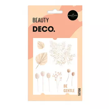 Татуировка для тела DECO. INSPIRATION by Miami tattoos переводная Be gentle
