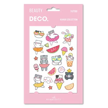 Татуировка для тела DECO. KAWAII COLLECTION by Miami tattoos переводная Hello