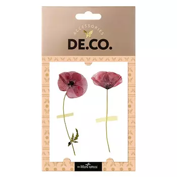 Татуировка для тела DECO. POTPOURRI by Miami tattoos переводная Poppy