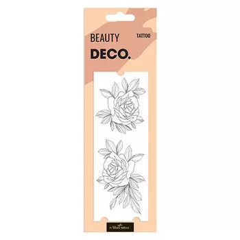 Татуировка для тела DECO. REAL TATTOO by Miami tattoos переводная Graphite rose