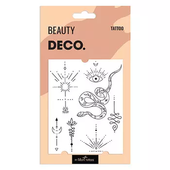 Татуировка для тела DECO. REAL TATTOO by Miami tattoos переводная Space snail