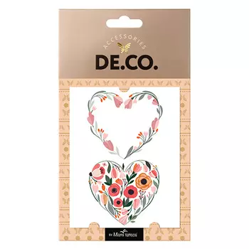 Татуировка для тела DECO. WATERCOLOR STORY by Miami tattoos переводная Flora love