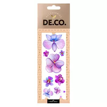 Татуировка для тела DECO. WATERCOLOR STORY by Miami tattoos переводная Orchid
