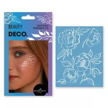 Татуировка для тела DECO. WHITE TATTOO by Miami tattoos переводная Flower Lace