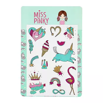 Татуировки переводные MISS PINKY 21x15