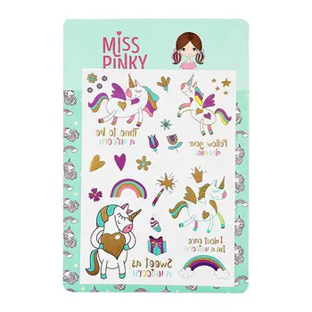 Татуировки переводные MISS PINKY 21x15