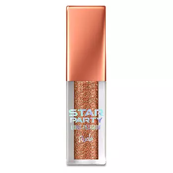 Тени для век RUDE STAR PARTY LIQUID GLITTER EYESHADOW жидкие тон after glow