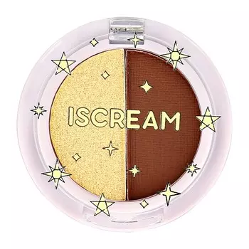 Тени для век с базой ISCREAM CHOICE 2 в 1 тон 01-02 fairy