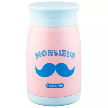 Термос FUN moustache 260 мл в ассортименте