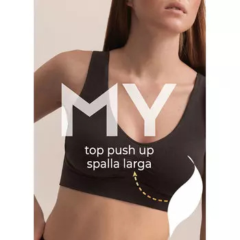 Топ женский MIREY MY с моделирующим эффектом Push Up белый, 44 S