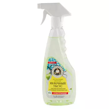 Уксус мыльный РЕЦЕПТЫ БАБУШКИ АГАФЬИ яблочный для обезжиривания кухонных поверхностей 450 мл