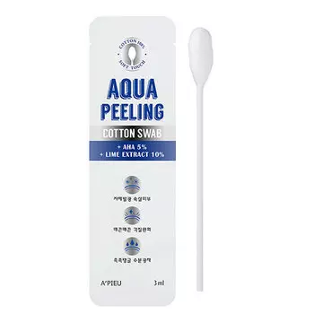 Ватная палочка для пилинга APIEU AQUA PEELING с 5% АНА-кислотами 3 мл