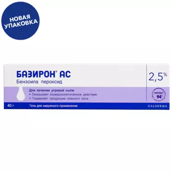 Базирон АС, гель 2,5%, 40 г