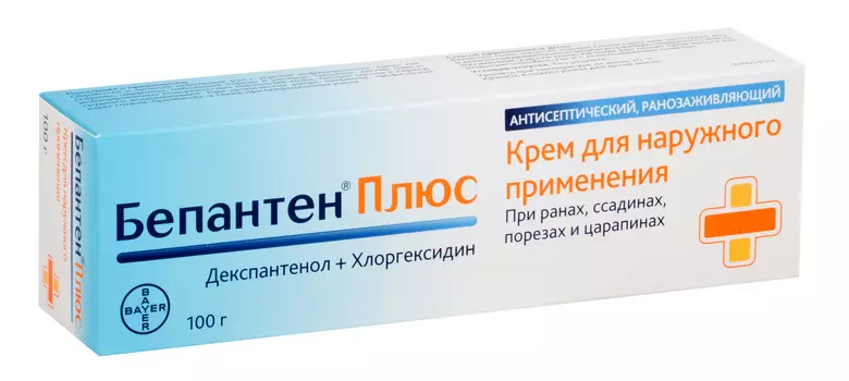 Бепантен плюс, крем 5%+0.5%, 100 г