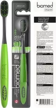 Biomed Black Зубная щетка, средняя жесткость, 1 шт.