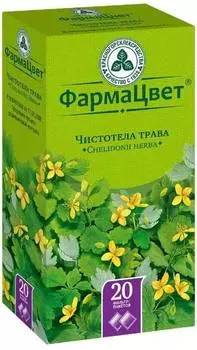 Чистотел трава, пакетики 1.5 г, 20 шт.