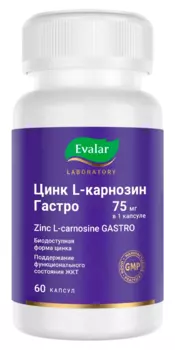 Цинк-L-карнозин Гастро, капсулы, 60 шт.