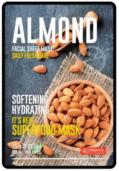 Dermal, маска для лица тканевая (с экстрактом миндаля)
