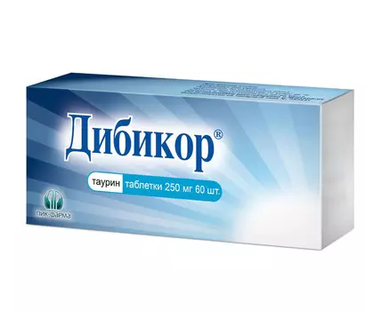 Дибикор, таблетки 250 мг, 60 шт.