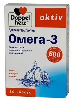 Доппельгерц Актив Омега-3, капсулы, 80 шт.