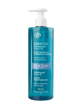 Ducray Keracnyl гель для лица и тела очищающий, 400 мл