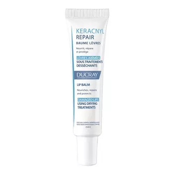 Ducray Keracnyl Repair, восстанавливающий бальзам для губ, 15 мл