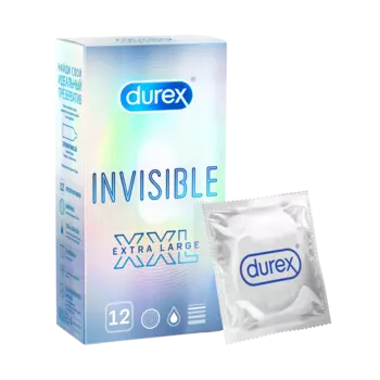 Durex Invisible XXL, презервативы, 12 шт.
