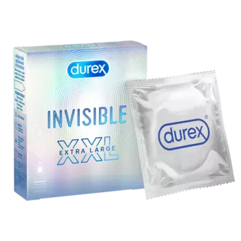Durex Invisible XXL, презервативы, 3 шт.