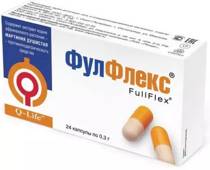 Фулфлекс, капсулы 0.3 г, 24 шт.