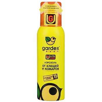 Gardex Baby, аэрозоль от клещей и комаров для детей, 100 мл