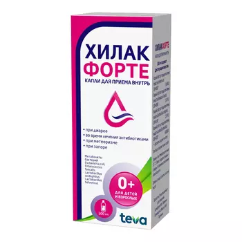 Хилак форте, капли, 100 мл